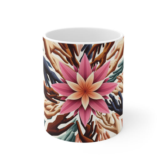 vibrant unity blossom mug 